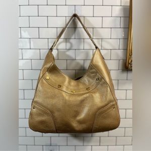 MCM giant gold tote